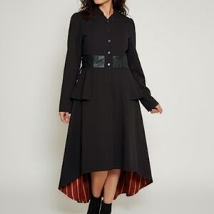 Disney Alice Through The Looking Glass Red Queen Battle Coat Plus Size XL Black